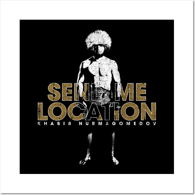 Send Me Location -  Khabib (Champion Variant) Wall Art by huckblade